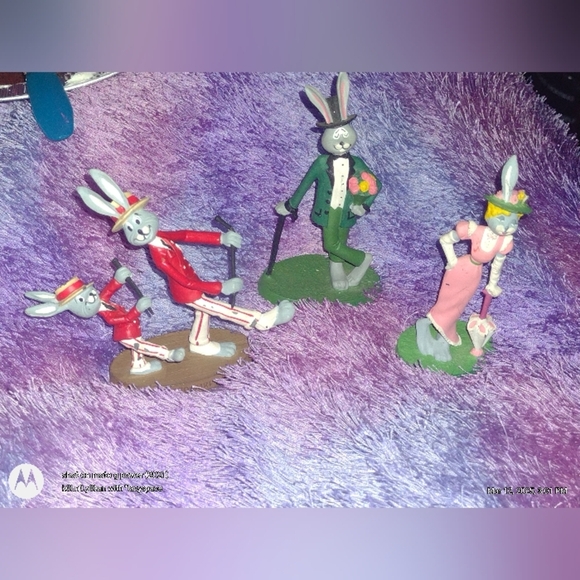 1981 HALLMARK DEBONAIRE HARES 3 Piece Set - Picture 1 of 11